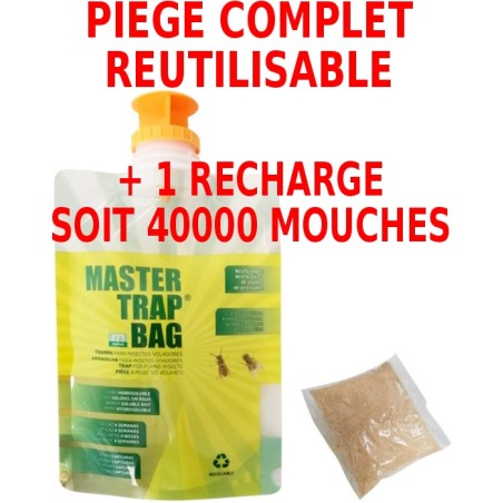MASTER TRAP BAG MOUCHES 1 RECHARGE PIEGE REUTILISABLE master-trap-bag-mouches-1-recharge-piege-reutilisable