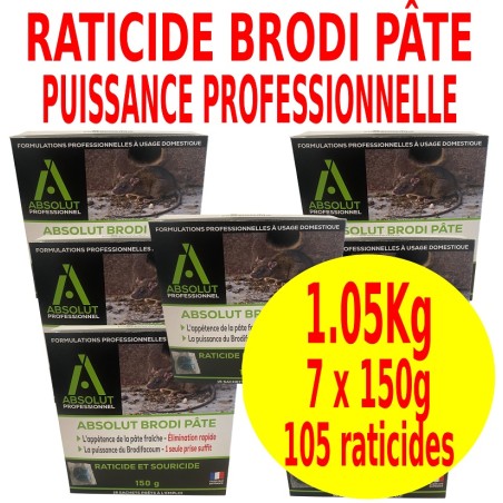 ABSOLUT BRODI PÂTE - 1,05Kg - Lot de 7 paquets de 150g