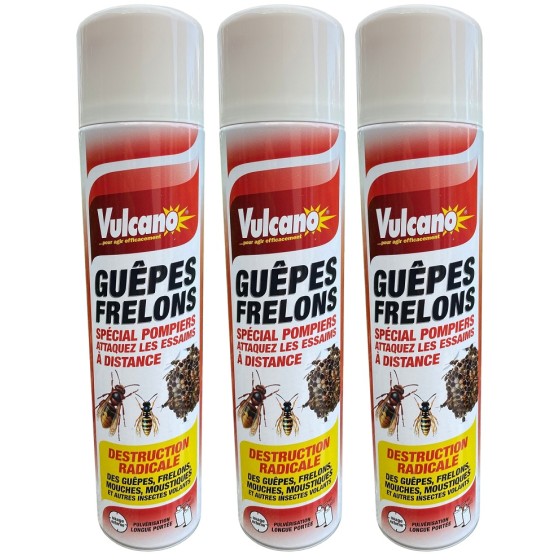 PACK X3 AÉROSOL VULCANO 600...