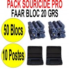 Pack Souricide FAAR BLOC 50 blocs  de 20 grs