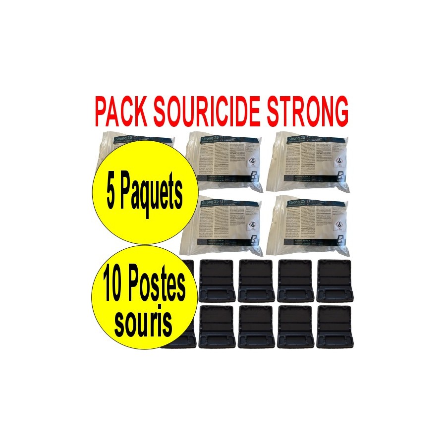 Generic PACK DE 25 POISONS POUR RATS / SOURIS - Prix pas cher