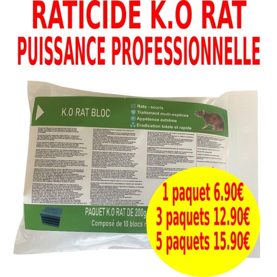 Raticide K-O RAT BLOC -...